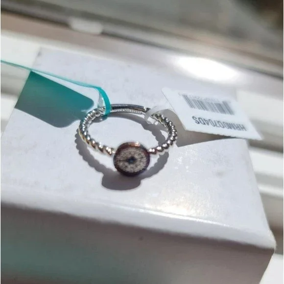 Effy NWTs 18KT Gold Over Sterling Silver Rainbow Diamond and Sapphire Ring - Picture 7 of 8